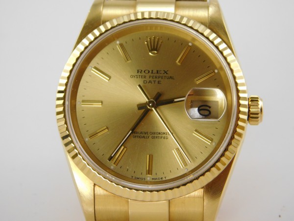 Rolex Date oro giallo 18kt ref. 15238