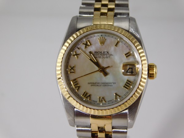 Rolex Datejust medio 31mm  acciaio oro quadrante madreperla