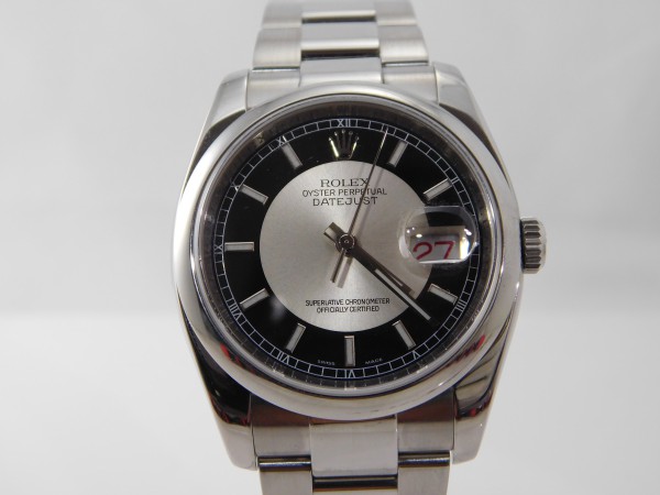Rolex Datejust Bullseye dial roulette date ref 116200