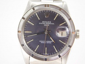 Rolex Date vintage ref. 1501 blu