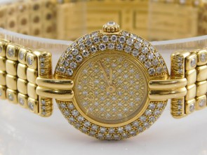 Cartier vendome 18k gold and diamond
